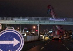 Darülaceze Otobüs Durağı Yaya Üstgeçidi kaldırılıyor