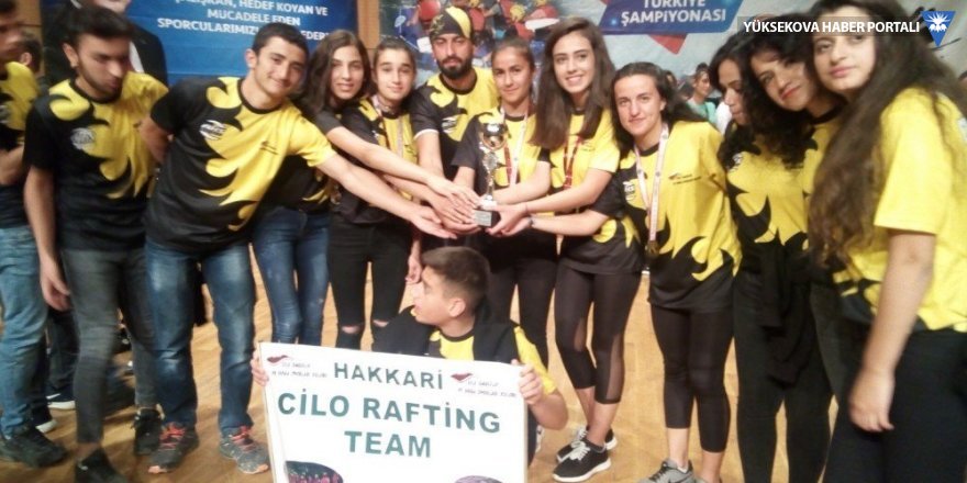 Hakkari, raftingde Türkiye ikincisi oldu