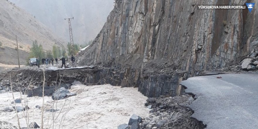 Hakkari Kırıkdağ köyünde sel: 6 işçi mahsur kaldı