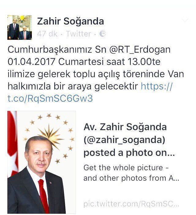 Erdoğan ve Yıldırım 1 Nisan’da Van’a geliyor