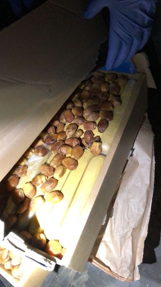 Van’da hurma kutularından 138 kilo eroin çıktı