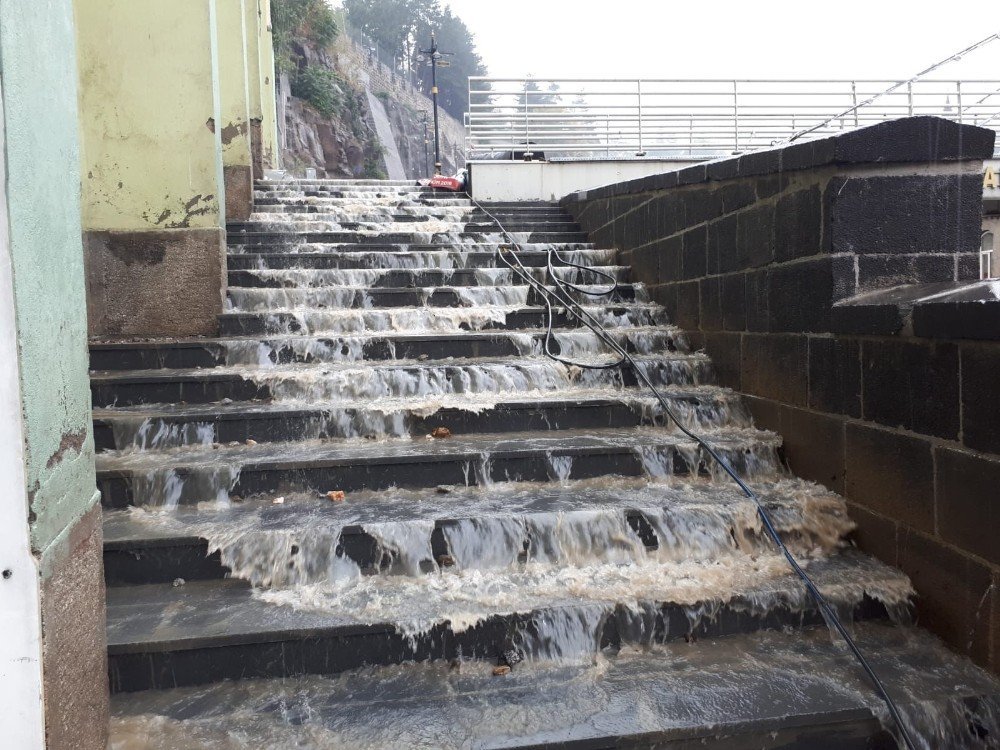 Bitlis’te sağanak yağış etkili oldu