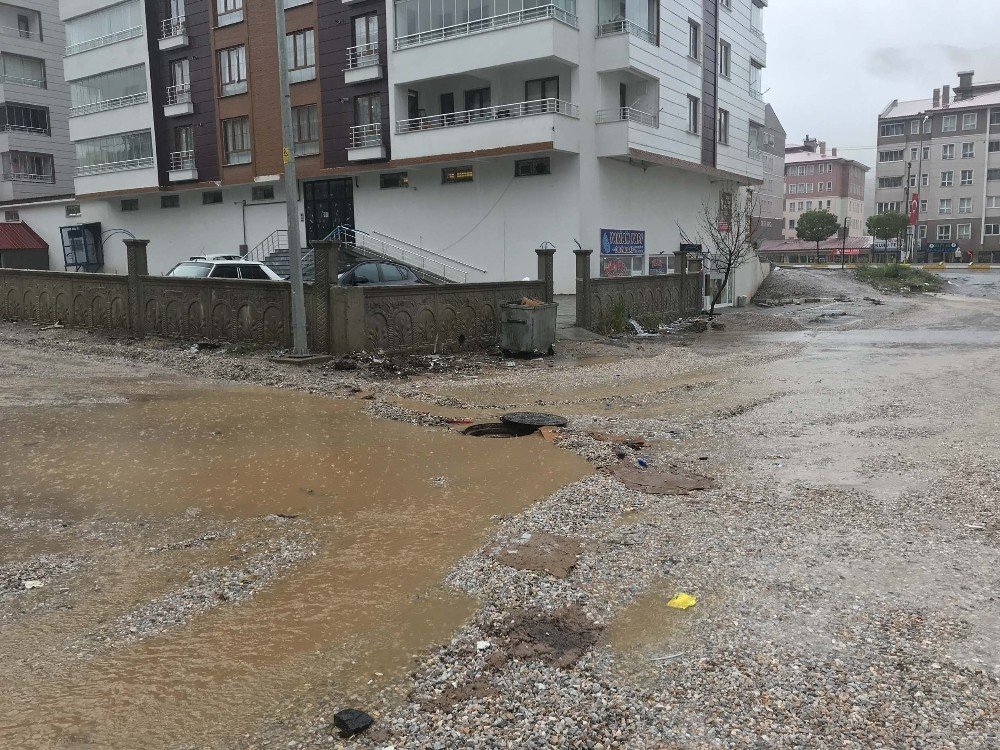 Bitlis’te sağanak yağış etkili oldu
