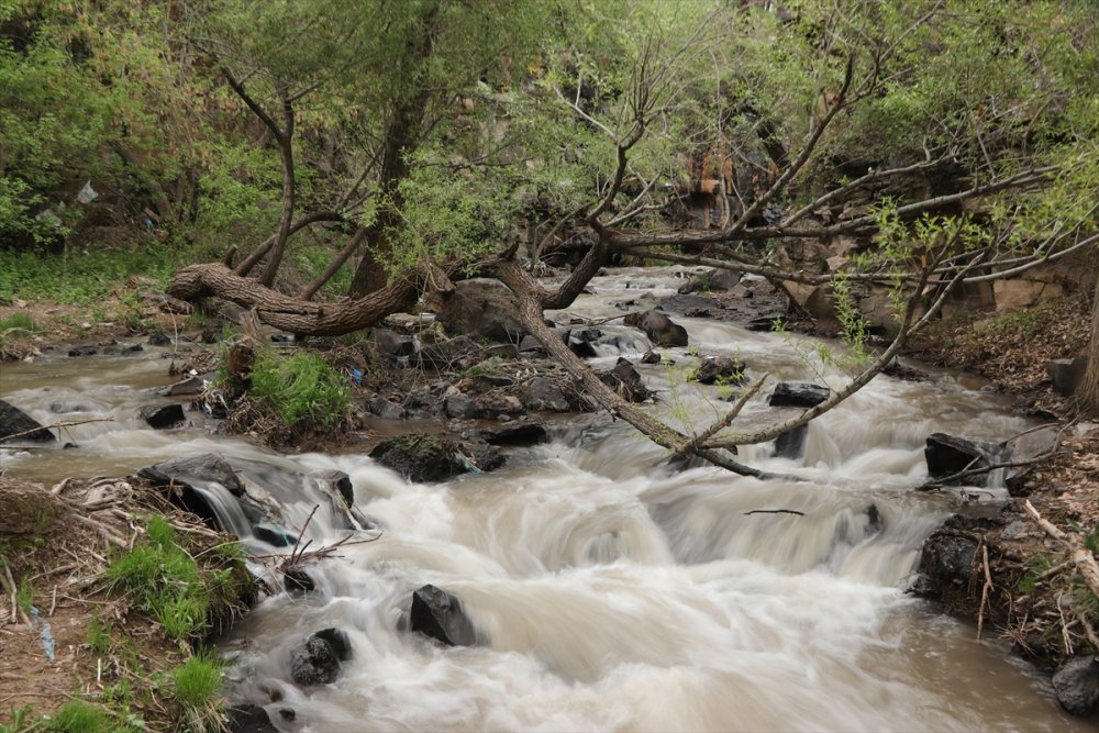 Muradiye Şelalesi'nde Kovid-19 sessizliği