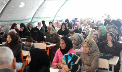 Çadır kentte kadınlar günü kutlaması